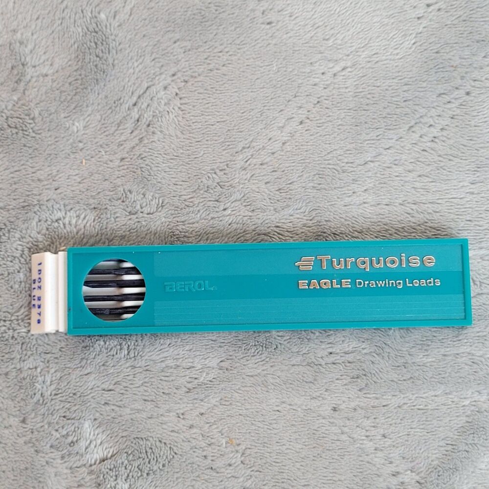 VTG Berol Turquoise Eagle Drawing Drafting Leads Non Photo BLUE 2376- 11 Unused